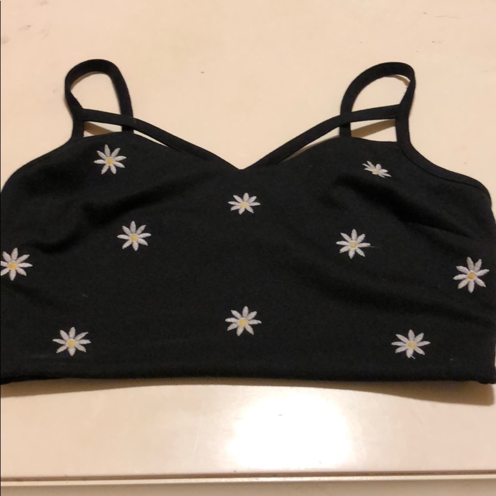NWT Gab and Kate black flower top from Mixology